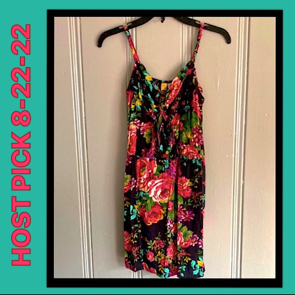 HP Brand NWOT Gorgeous Boho Floral Mimi Chica Dress W/ Pockets Size Medium - Picture 3 of 11